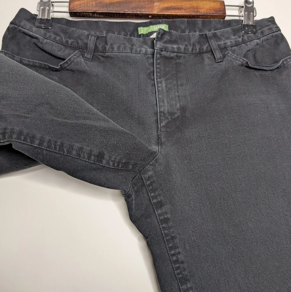 J. Crew Women's Black Casual Straight Leg Jeans Size 8